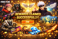 Ilustrasi: Pemain Free Fire sedang berhasil mengklaim kode redeem dan menerima hadiah.
