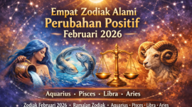 Ilustrasi empat zodiak yang diprediksi alami perubahan positif Februari 2026. (foto ist)