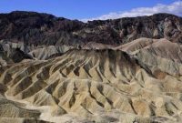 Pemandangan Death Valley di California, Amerika Serikat, yang dikenal sebagai salah satu tempat dengan suhu terpanas di Bumi.