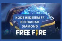 Pemain Free Fire sedang klaim kode redeem untuk mendapatkan skin, bundle, dan diamond gratis