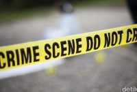 Ilustrasi police line terpasang di area kejadian sebagai tanda lokasi penyelidikan aparat.