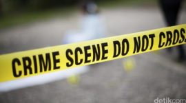 Ilustrasi police line terpasang di area kejadian sebagai tanda lokasi penyelidikan aparat.