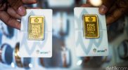 Harga emas batangan Antam menembus Rp 3 juta per gram pada Senin, 2 Februari 2026.