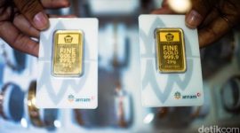 Harga emas Antam meroket/Foto: Andhika Prasetia
