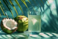 Air kelapa menjadi minuman alami yang membantu menghidrasi tubuh setelah seharian berpuasa.