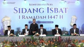 Foto: Konferensi pers sidang isbat (dok. YouTube Kemenag)