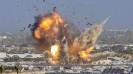 Ledakan akibat serangan Israel di Gaza, 31 Januari 2026 (AFP/Bashar Taleb)