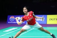 Ester Nurumi Tri Wardoyo memastikan kemenangan Indonesia atas Thailand pada perempat final Badminton Asia Team Championship 2026.