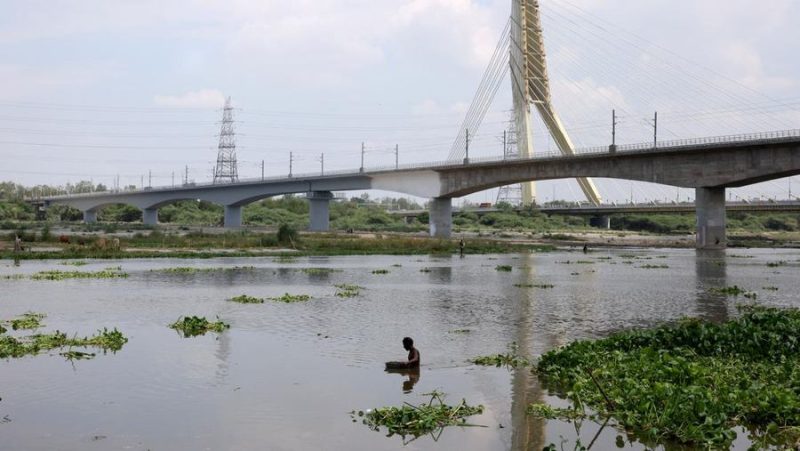 Foto: Sungai Yamuna di India. (REUTERS/Bhawika Chhabra)