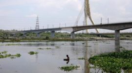 Foto: Sungai Yamuna di India. (REUTERS/Bhawika Chhabra)