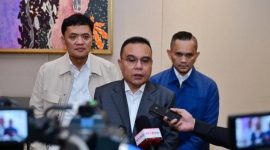 Wakil Ketua DPR RI Sufmi Dasco Ahmad menerima aspirasi pekerja terkait isu PHK. ( foto ist)