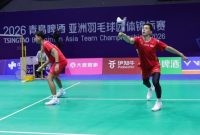 Muhammad Rian Ardianto/Rahmat Hidayat tampil solid saat menghadapi wakil Myanmar pada fase grup Kejuaraan Beregu Asia (BATC) 2026.