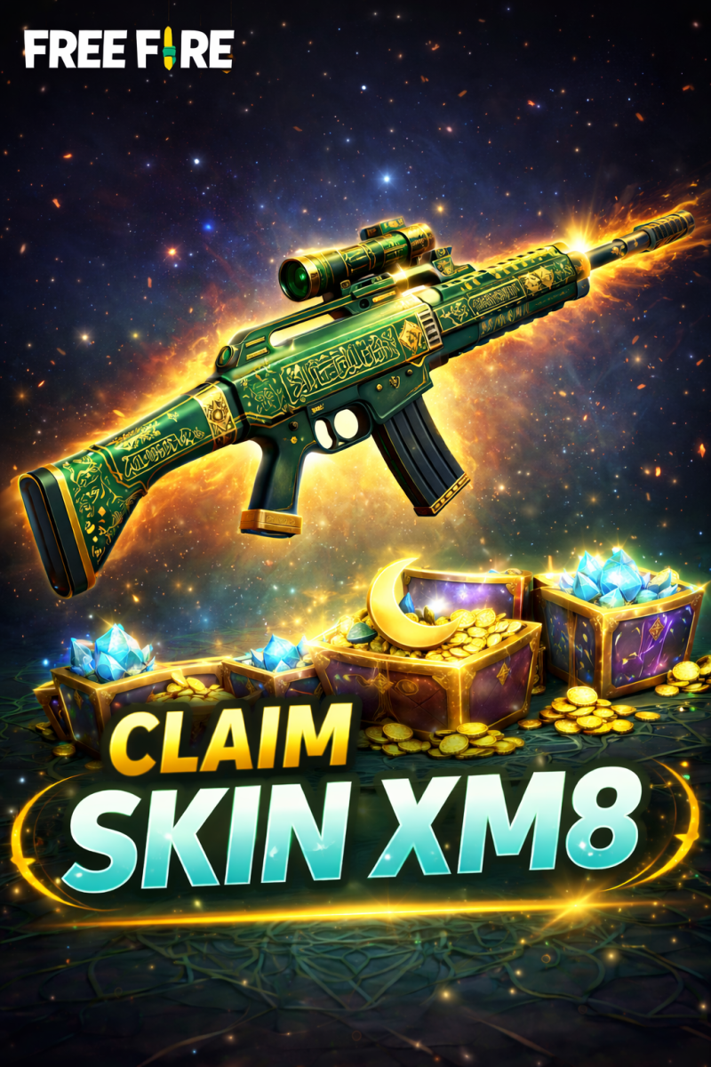 Ilustrasi skin XM8 di Garena Free Fire. ( foto chat gpt)
