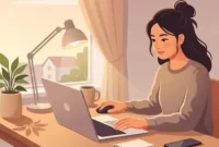 Ilustrasi WFH ( Work From Home) 