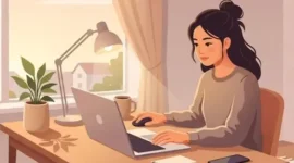 Ilustrasi WFH ( Work From Home) 