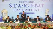 Sidang isbat penetapan awal Ramadan 1447 Hijriah di Hotel Borobudur Jakarta 17 Februari 2026