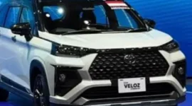 New Veloz Hybrid EV hadir sebagai MPV keluarga dengan teknologi hybrid yang efisien dan desain modern.