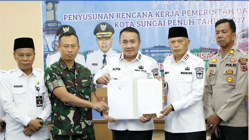 Wali Kota Alfin membuka Musrenbang RKPD 2027 di Aula Kantor Wali Kota Sungai Penu