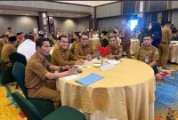 Wali Kota Sungai Penuh, Alfin, menghadiri Rapat Koordinasi Forkopimda se-Provinsi Jambi di Swiss-Belhotel Jambi, Senin (16/3), membahas pengamanan Idul Fitri 1447 H. ( foto Humas Pemkot)