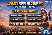 Ilustrasi kode redeem Free Fire 24 Maret 2026.
