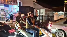 Wali Kota Sungai Penuh, Alfin, bersama Forkopimda saat melakukan patroli pengamanan malam takbiran dan peninjauan kebersihan kota, Jumat (20/03).