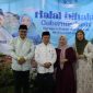 Wali Kota Sungai Penuh Alfin bersama rombongan menghadiri kegiatan halal bihalal yang digelar Gubernur Jambi Al Haris di kediamannya di Bangko, Kabupaten Merangin, Senin (23/3/2026).