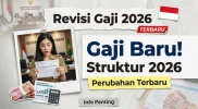 Ilustrasi slip gaji ASN 2026 dengan rincian gaji pokok dan tunjangan