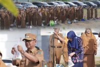 Wabup Murison pimpin Apel dan SECANTING cegah stunting ( foto Kerinci satu)