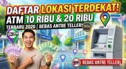 Mesin ATM menyediakan pecahan Rp10.000 dan Rp20.000 menjelang Idulfitri 2026 untuk tarik tunai THR