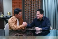 Heri Hermansyah dan Erick Thohir tandatangani kerja sama pendidikan atlet.( foto ist)