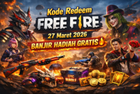 Ilustrasi kode redeem Free Fire 27 Maret 2026 dengan hadiah gratis.(Foto ist)