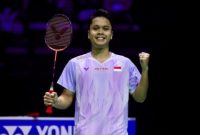 Anthony Sinisuka Ginting tampil dominan saat mengalahkan Liao Jhuo-fu di Orleans Masters 2026