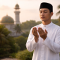 Muslim berdoa dengan khusyuk ( foto AI)