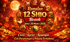 Kejutan Besar Ramalan 12 Shio Jumat 20 Maret 2026