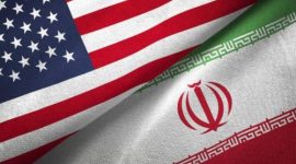 Foto: Ilustrasi bendera Amerika Serikat dan Iran. (iStockphoto/studiocasper)