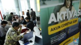 Foto: Layanan pojok pajak KPP Pratama Mampang Prapatan di Gedung Bank Mega, Jakarta Selatan.(CNBC Indonesia/Tri Susilo)