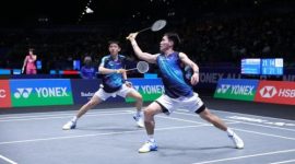 Raymond Indra/Nikolaus Joaquin mengalahkan Liang Wei Keng/Wang Chang dan melaju ke semifinal All England 2026.