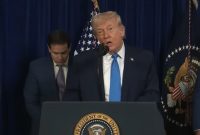Presiden AS Donald Trump dalam konferensi pers, 3 Januari 2026 (tangkapan layar YouTube The White House).