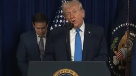 Presiden AS Donald Trump dalam konferensi pers, 3 Januari 2026 (tangkapan layar YouTube The White House).