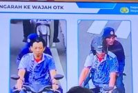 Wajah terduga pelaku penyiraman air keras kepada aktivis KontraS Andrie Yunus (Foto: Mulia Budi/detikcom)