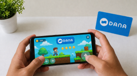 Ilustrasi pengguna memainkan game di ponsel untuk mengumpulkan saldo DANA dari aplikasi penghasil uang.
foto  Freepik