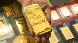 Emas batangan menjadi instrumen investasi yang nilainya dipengaruhi kondisi pasar global.