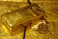 Ilustrasi emas batangan di tengah tren kenaikan harga global