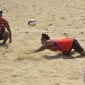 Arsip: Koko Prasetyo dan Ade Candra saat final voli pantai Asian Beach Games 2012 di Haiyang, China.