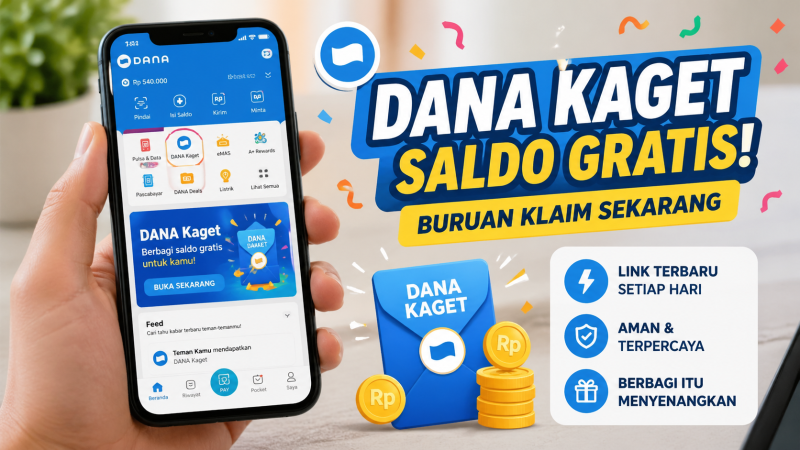Ilustrasi promosi fitur Dana Kaget di aplikasi DANA ( foto AI)