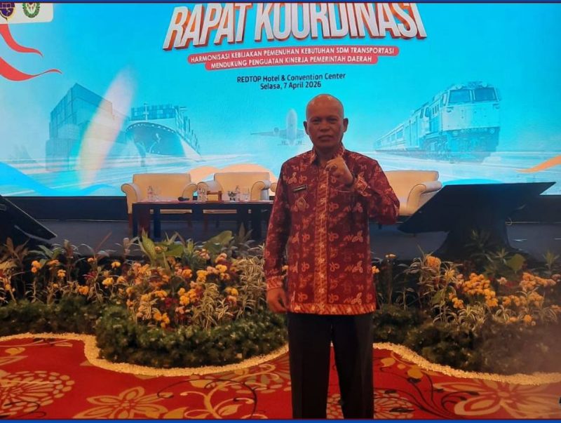 Azhar Hamzah menghadiri Rakornis SDM Transportasi 2026 yang diselenggarakan Kementerian Perhubungan di Jakarta Pusat.