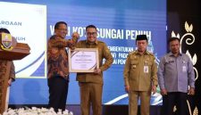 Wali Kota Alfin mengikuti peresmian Pos Bantuan Hukum desa dan kelurahan se-Provinsi Jambi di Auditorium Rumah Dinas Gubernur Jambi, Selasa (28/4).