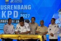 Bupati Kerinci, Monadi, menghadiri Musrenbang RKPD Provinsi Jambi Tahun 2027 di Auditorium Rumah Dinas Gubernur Jambi, Rabu (15/04/2026).