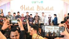 Wali Kota Sungai Penuh, Alfin, S.H., menghadiri Halal Bihalal Perantau Sumbagsel di Palembang, Sabtu (25/4).