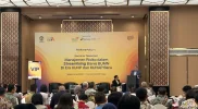 Narendra Jatna berbicara dalam seminar tentang risiko bisnis BUMN di era KUHP baru di Jakarta